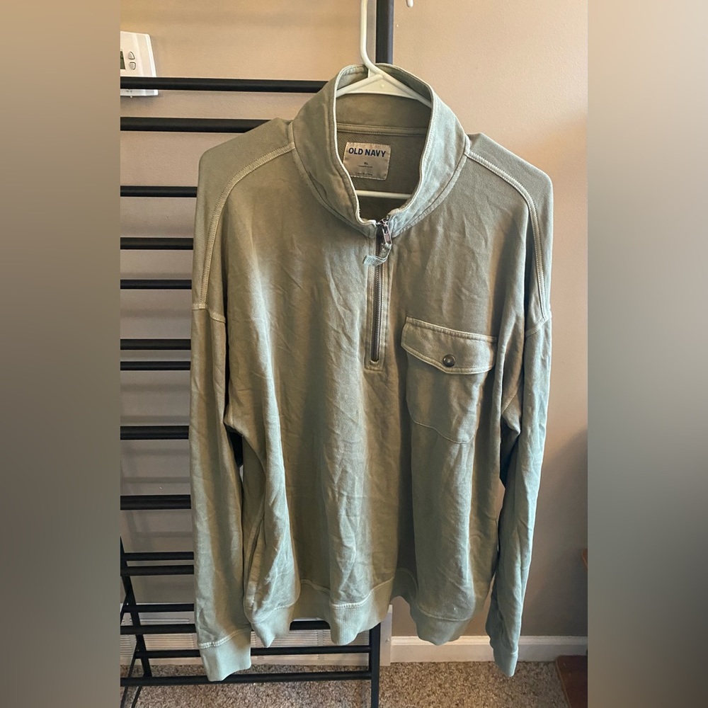 Old Navy Olive Green Quarter Zip